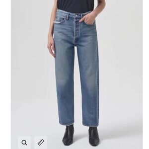 Agolde 90s mid rise loose fit in hooked, size 28